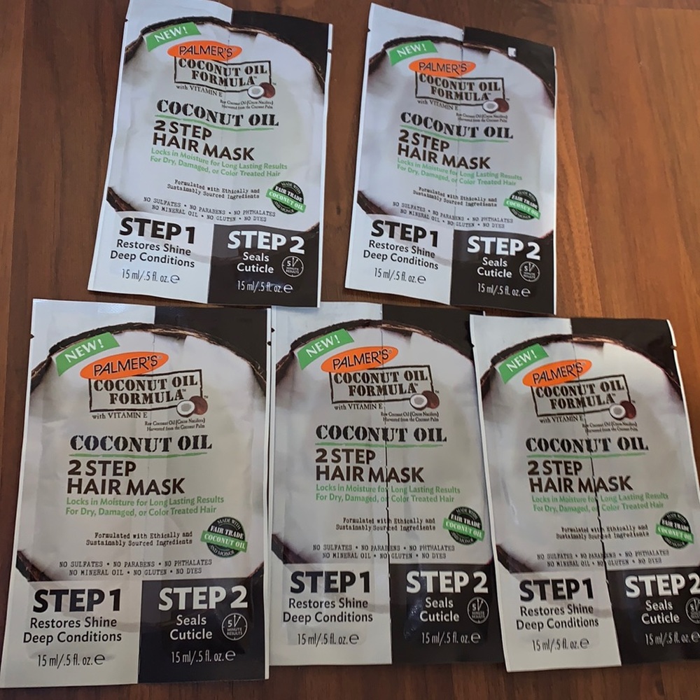Palmers Coconut Oil 2 Step Hair Mask .10oz 5 Pack
